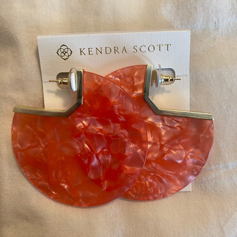 Coral + Rose Gold KS Earrings